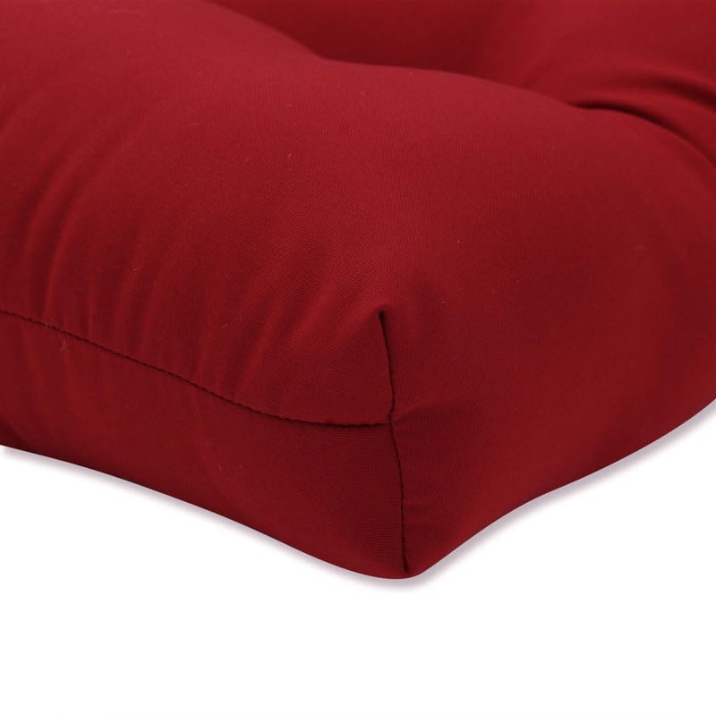 Pillow Perfect Outdoor/Indoor Pompeii Chair Pads, 15.5" x 14.5", 2 Pack,Red - Image 5